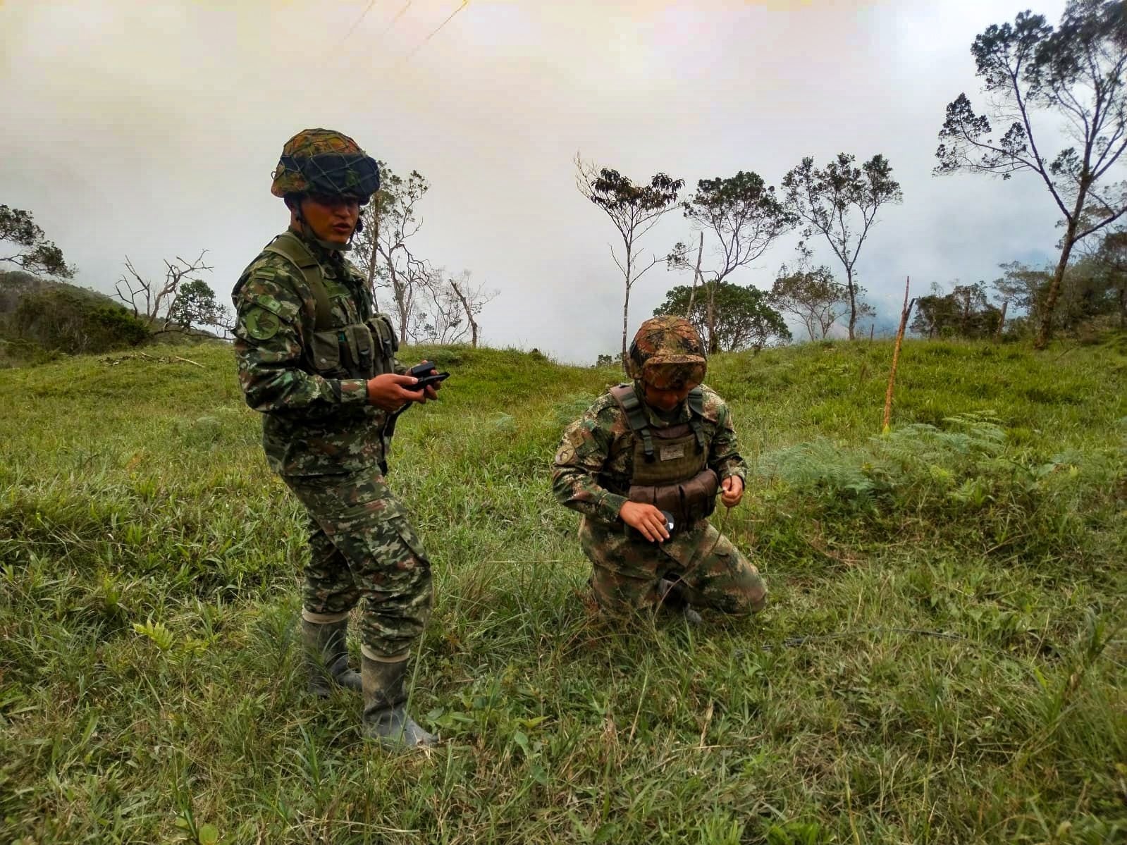 Ejército destruyó minas antipersonal en Briceño- foto Ejército