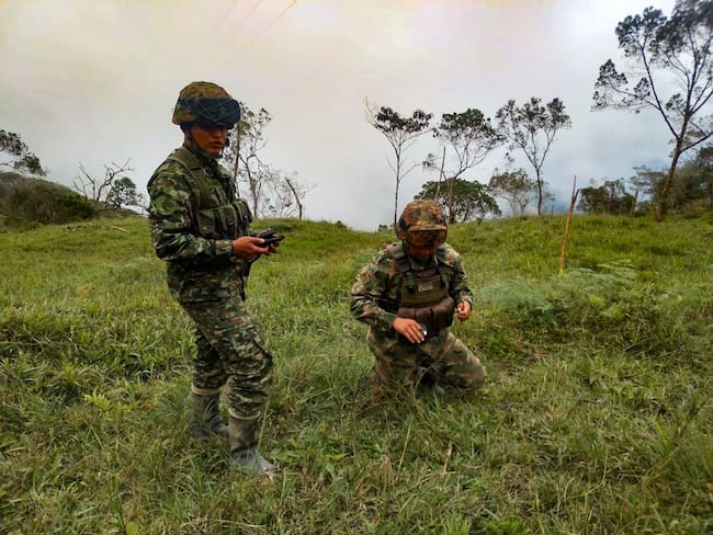 Ejército destruyó minas antipersonal en Briceño- foto Ejército