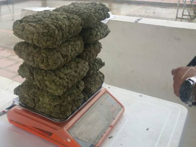 Policía de Bolívar incautó 13 kilos de marihuana en un bus con destino a Riohacha