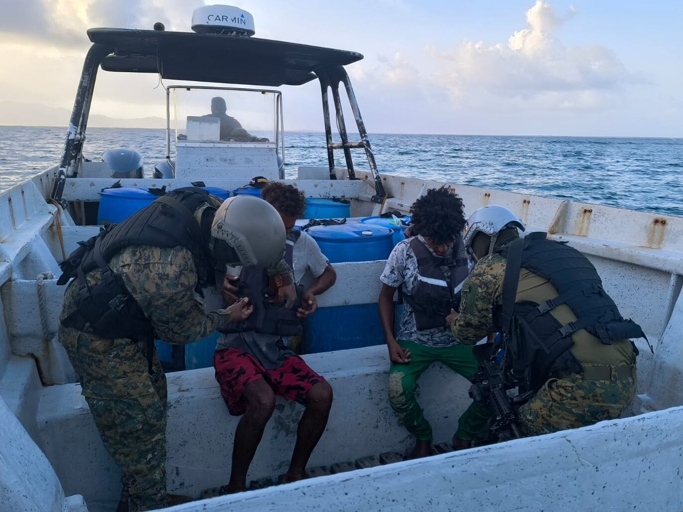 Colombianos rescatados- foto Senafront