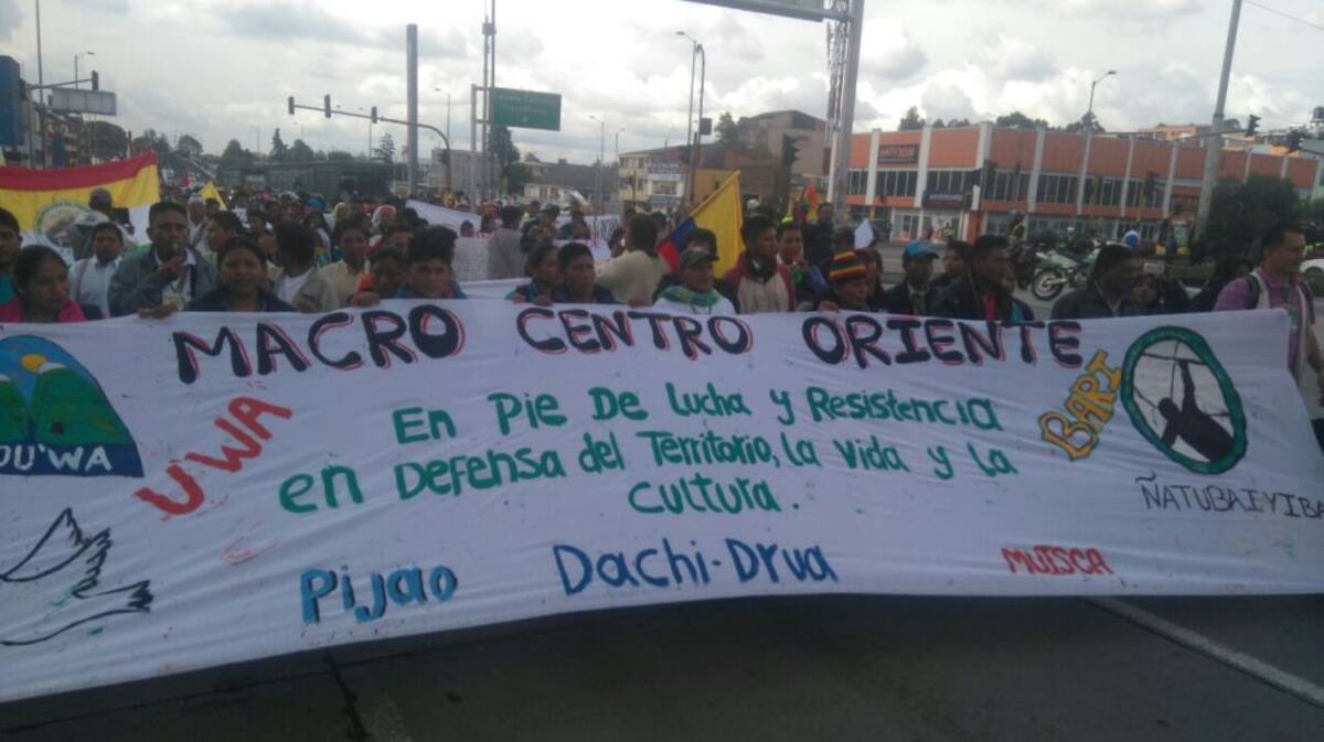 La comunidad indígena U´wa y Barí, cuyo resguardo indígena y territorio ancestral se encuentra en Cubará (Boyacá) y límites entre Norte de Santander y Arauca 