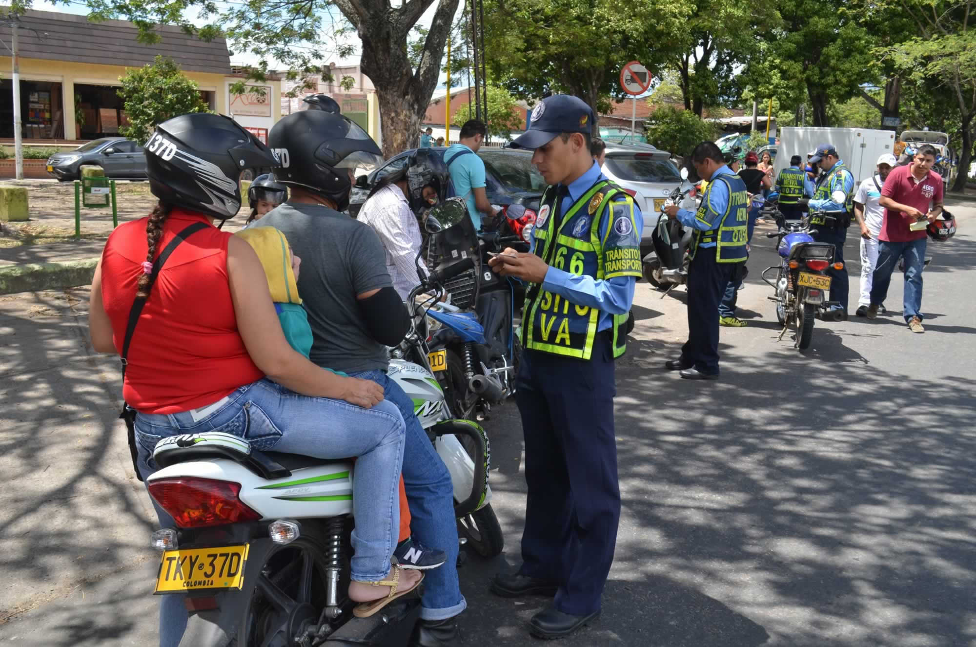 Controles de movilidad en Neiva.