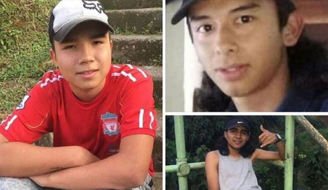 Varios de los jóvenes desaparecidos en Antioquia. Imágenes autorizadas por sus familiares.