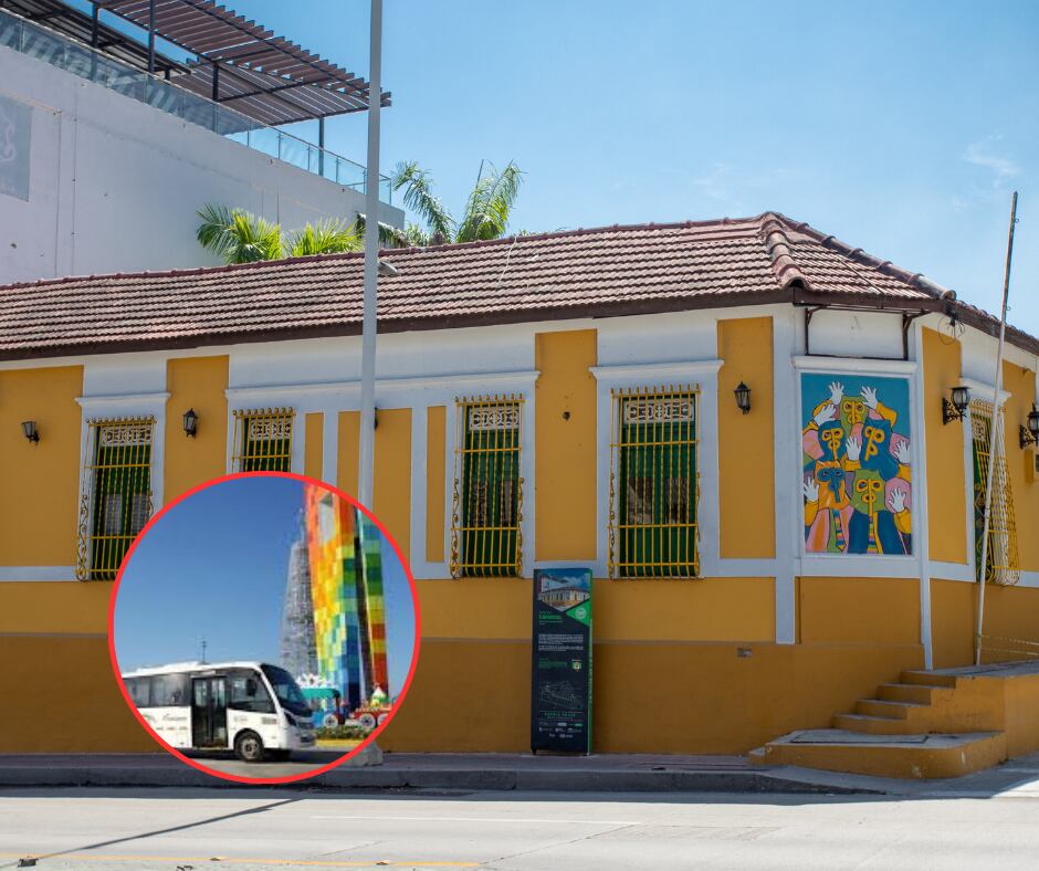 Casa de fachada amarilla en Barranquilla y Transmetro (Getty Images)
