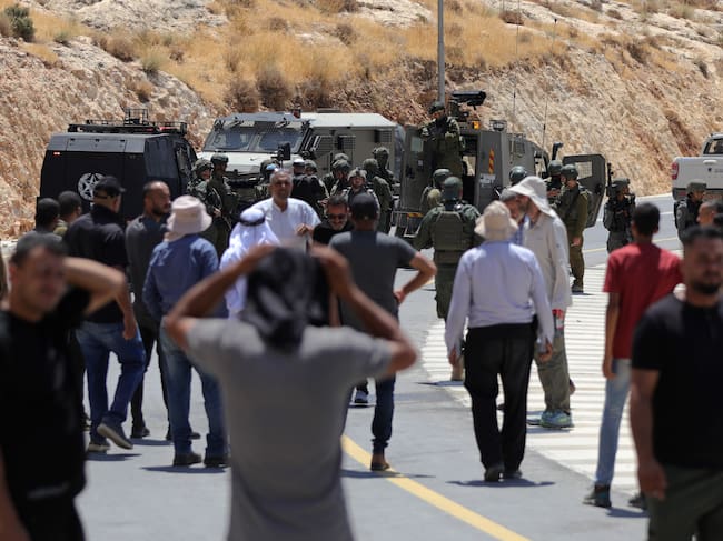 Asentamiento Isaraelí en Cisjordania. Foto: Wisam Hashlamoun/Anadolu via Getty Images)