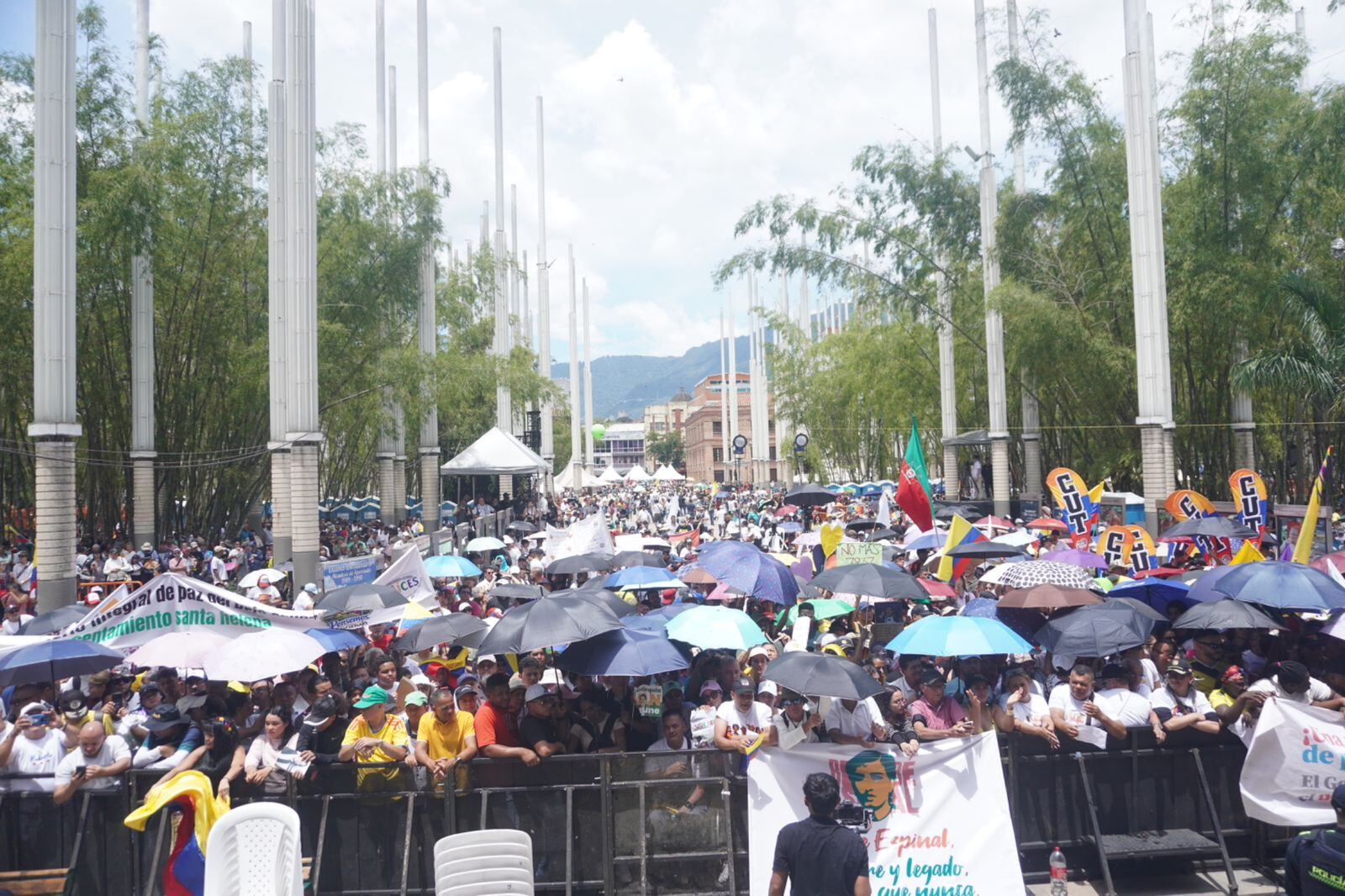 Parque de als Luces marcha día del Trabajo- foto Caracol Radio
