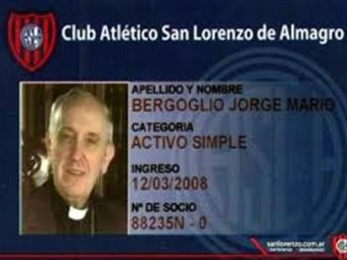 El papa Francisco es hincha de San Lorenzo