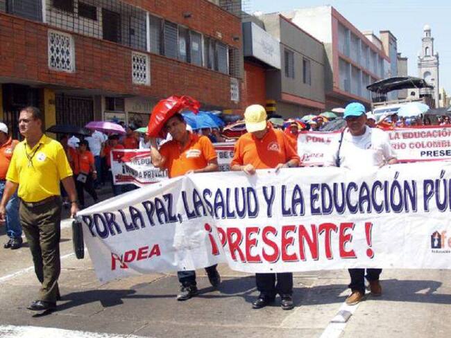 Movilizaciones en Barranquilla por paro nacional de docentes(Cortesía)