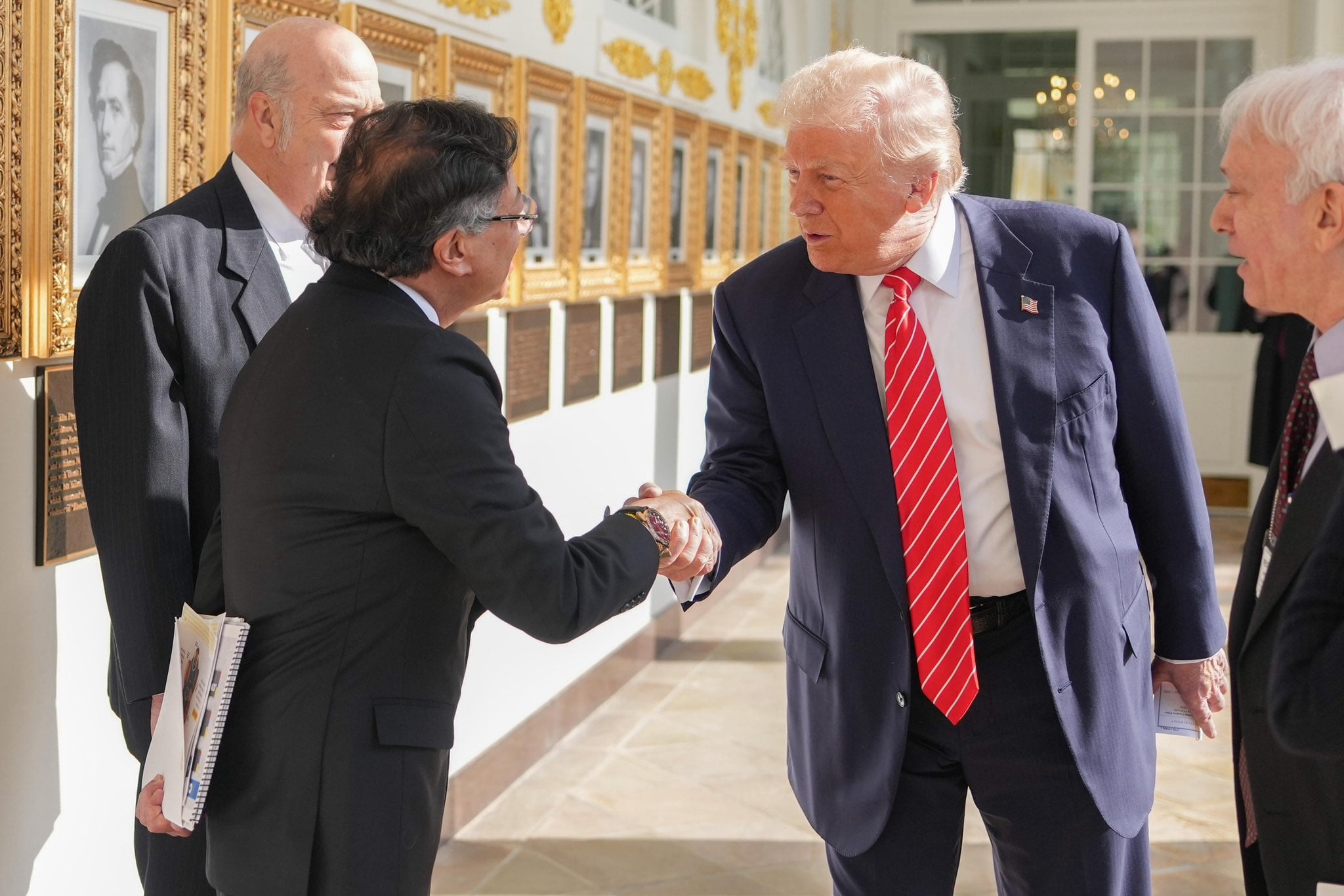 Encuentro entre Gustavo Petro y Donald Trump. Foto: Presidencia Colombia