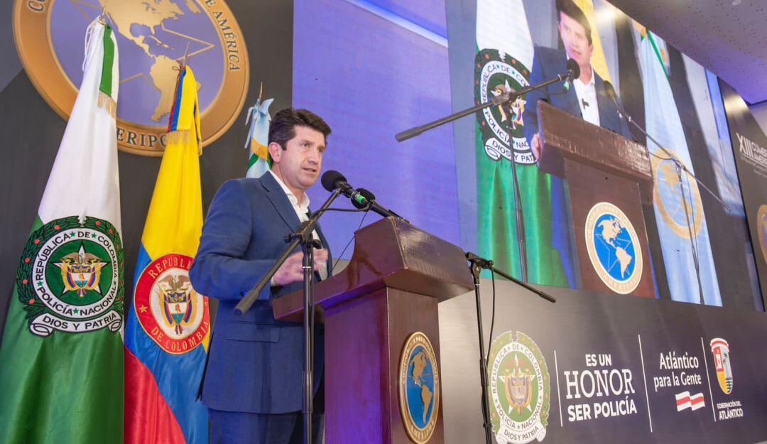 Ministro Diego Molano en la Cumbre de Ameripol