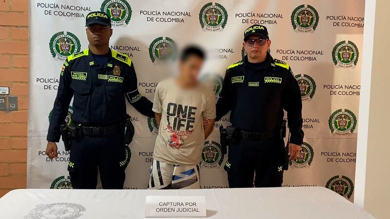 Capturado Cocorná- foto policía Antioquia