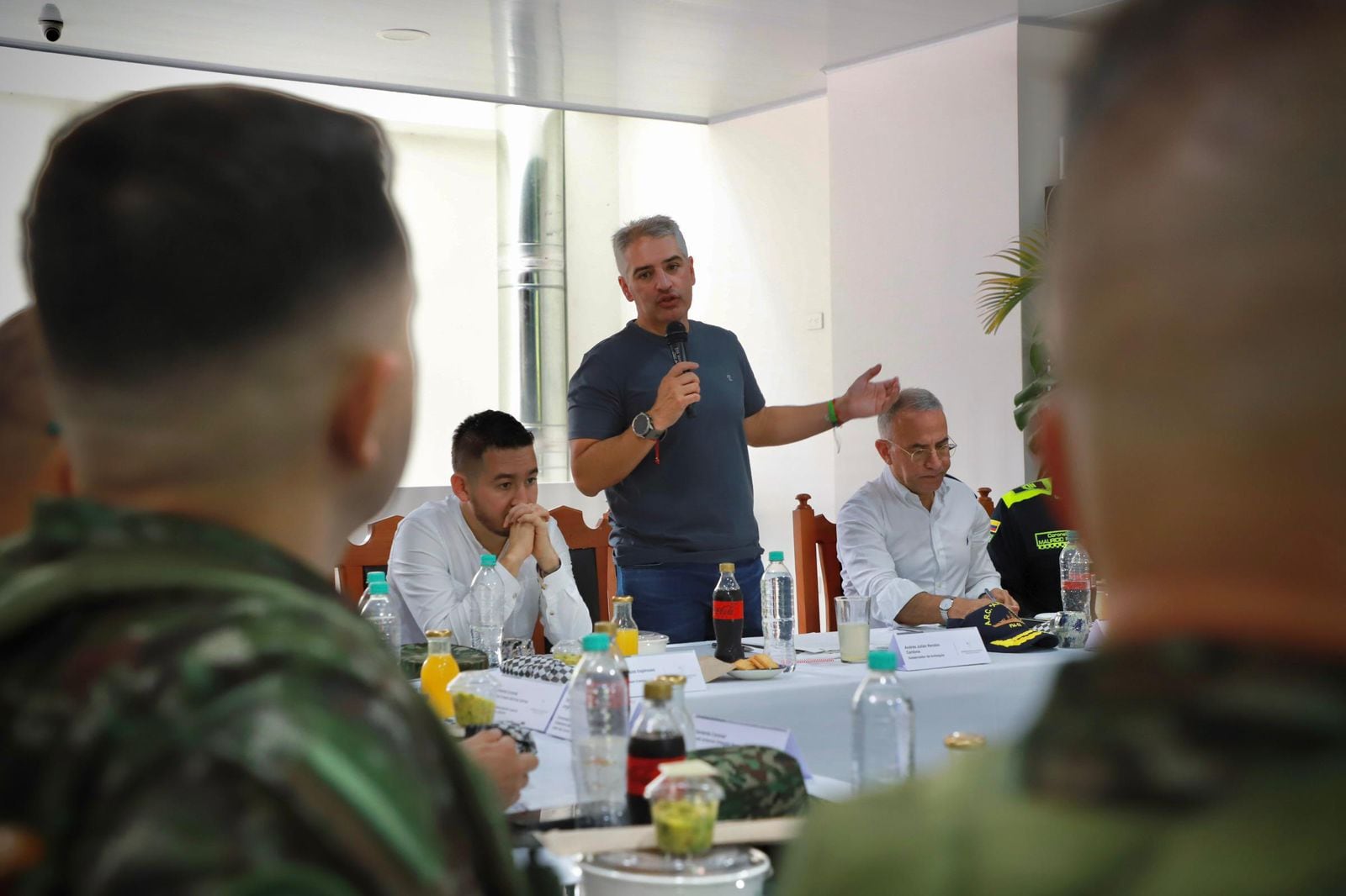 Consejo de seguridad en San Carlos- foto gobernación de Antioquia
