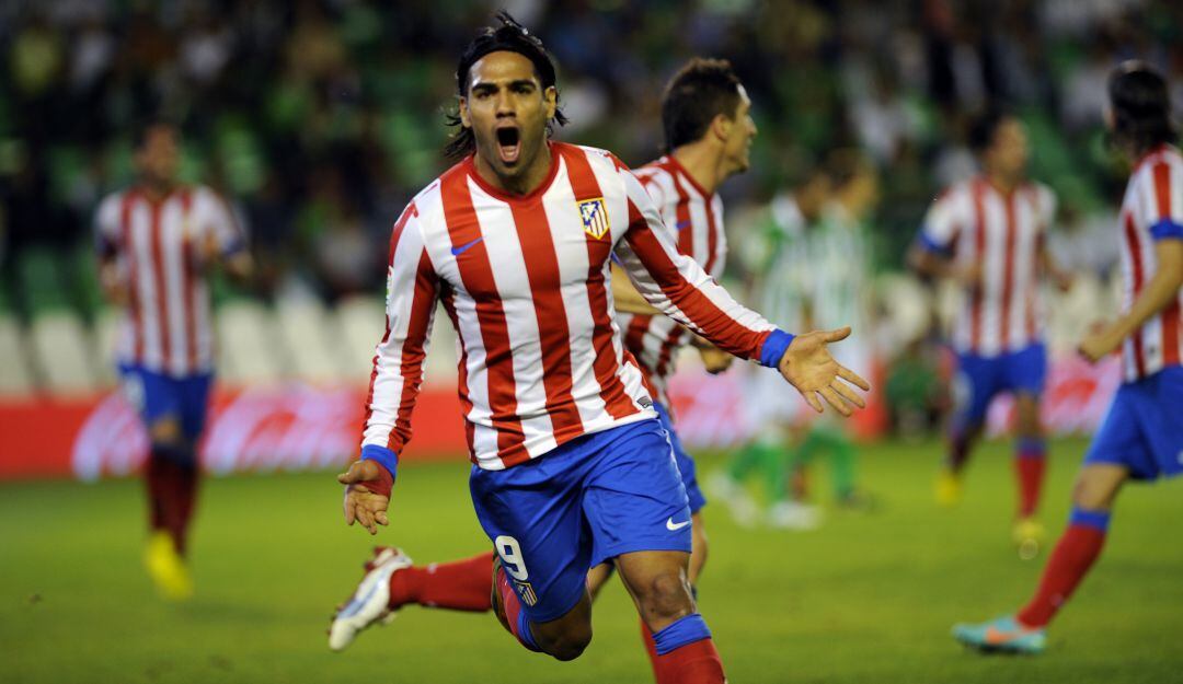 Radamel Falcao García en su paso por el Atlético de Madrid.