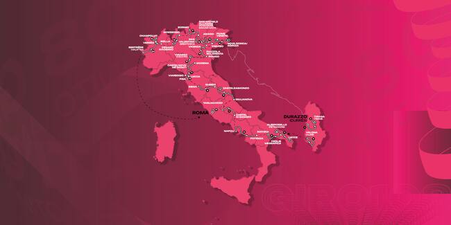 Recorrido del Giro de Italia 2025