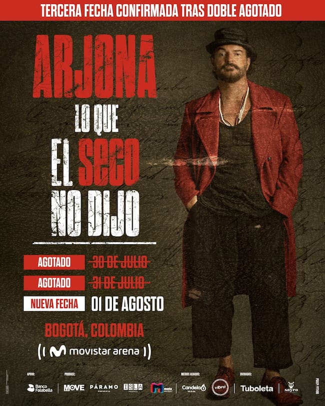 RICARDO ARJONA TERECERA FECHA CORTESIA MIGUEL SANTACOLOMA