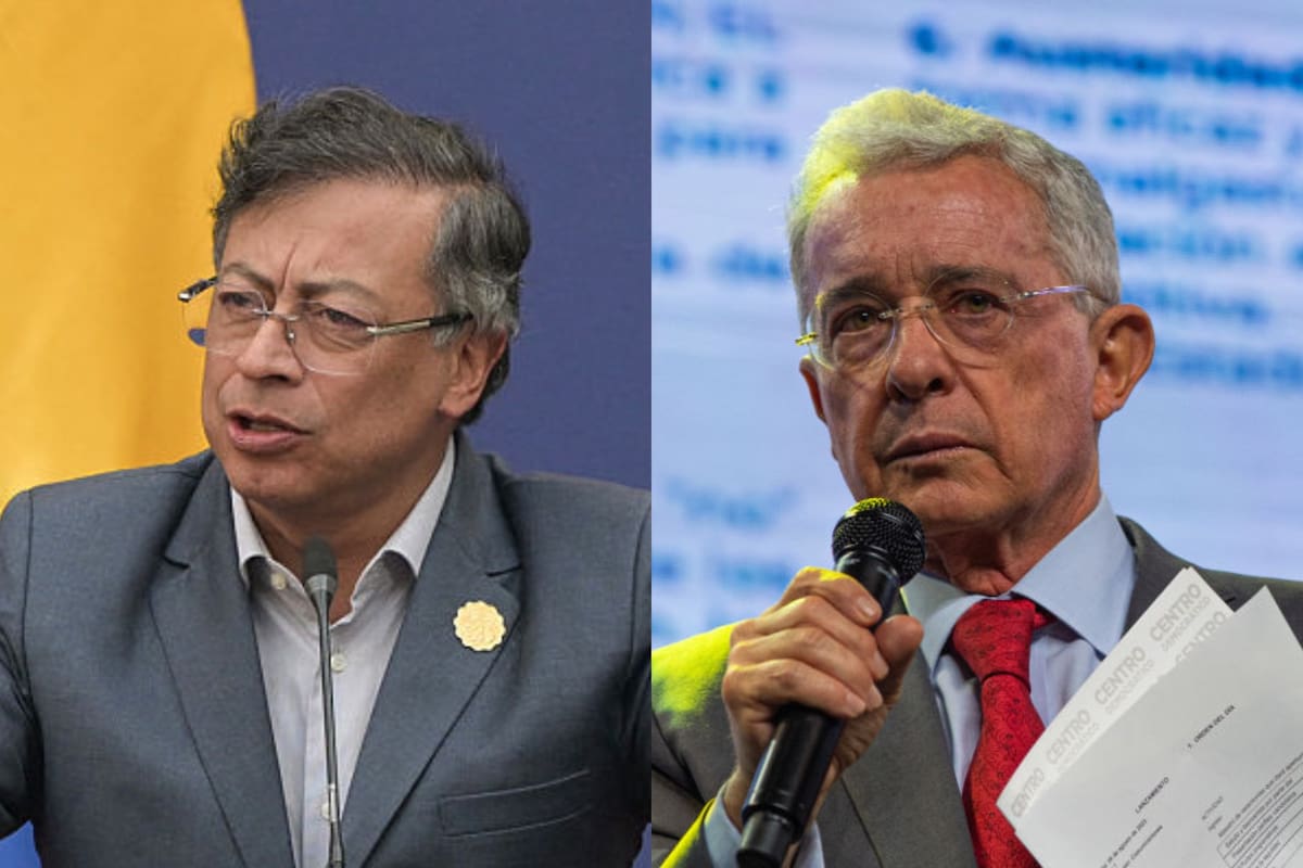 Álvaro Uribe y Gustavo Petro se enfrentan por condena a Santiago Uribe y deuda del país