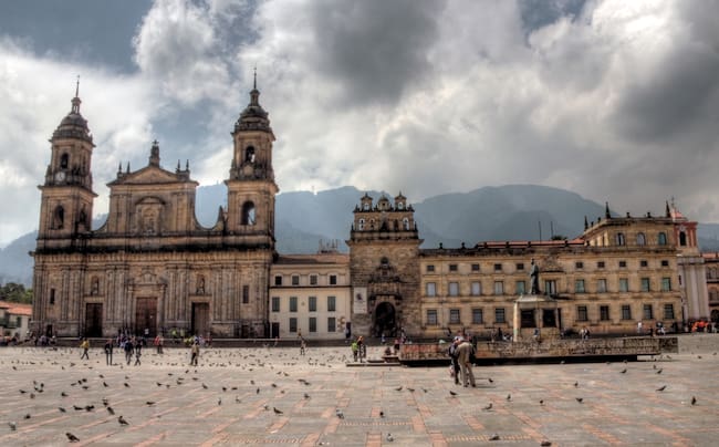 Plaza de Bolívar, Bogotá (Foto vía Getty Images)