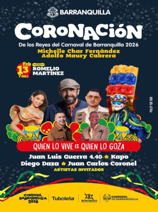 CARANAVAL DE BARRANQUILLA CORONACION CORTESIA SANDRA DIAZ