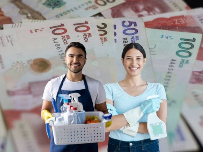 Salario mínimo de trabajadores domésticos en Colombia aumenta 23.7% para 2026