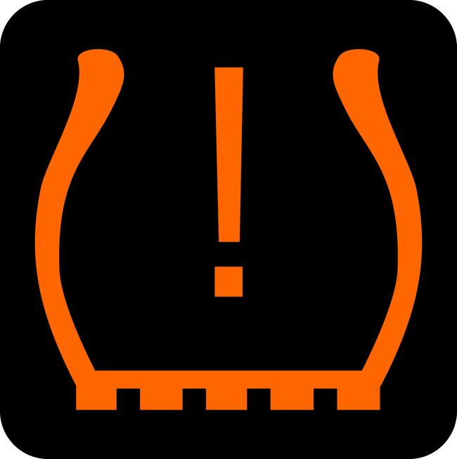 Advertencia del sistema de presión de neumáticos de automóvil (Foto vía Getty Images)