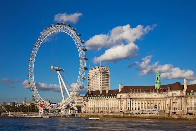 Panorámica del London Eye donde se aprecia el río Támesis / Foto: GettyImages