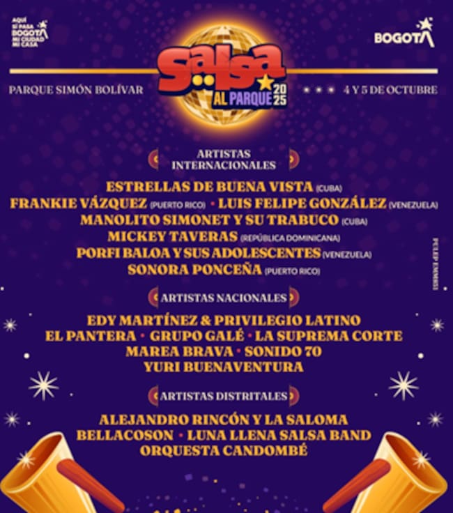 SALSA AL PARQUE 2026 CREDITO IDARTES