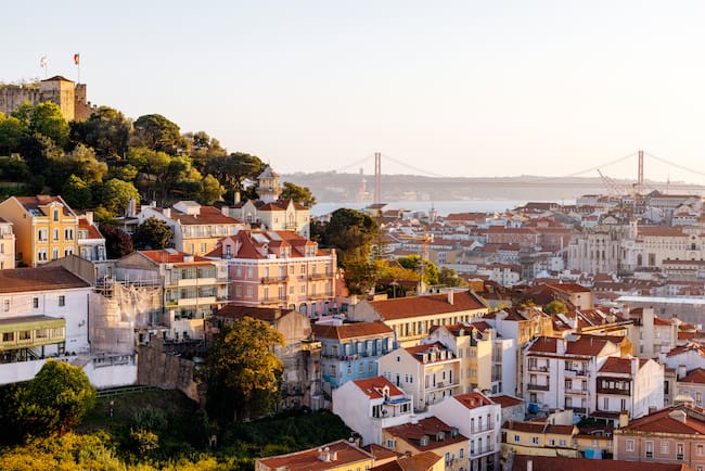 Paisaje de Lisboa, en Portugal (Foto vía Getty Images)