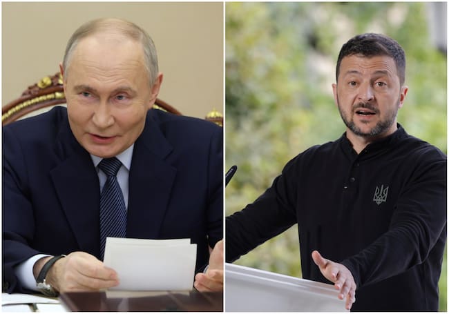 Putin invitó a Zelenski a Moscú y descartó presencia de tropas extranjeras en Ucrania. Foto: EFE.