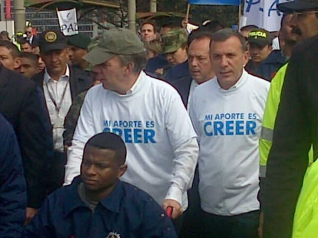 Roy Barreras y Juan Manuel Santos (créditos: X @RoyBarreras)
