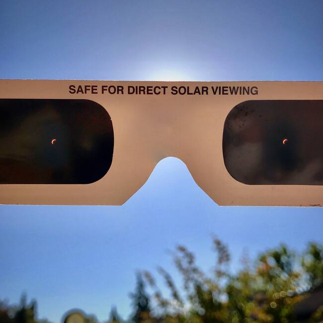Gafas para ver el eclipse solar (Getty Images)