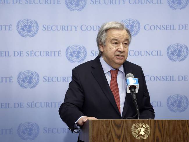 El jefe de la ONU, Antonio Guterres