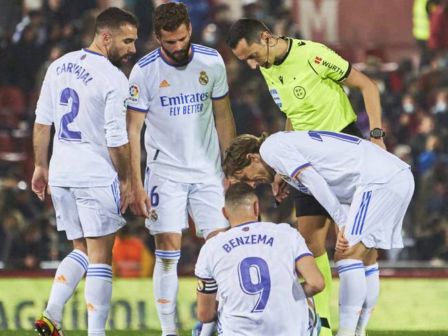 Benzema se retiró lesionado en el partido del lunes pasado ante el Mallorca.