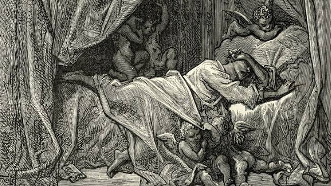 La peculiar forma como dormía la gente en la Edad Media