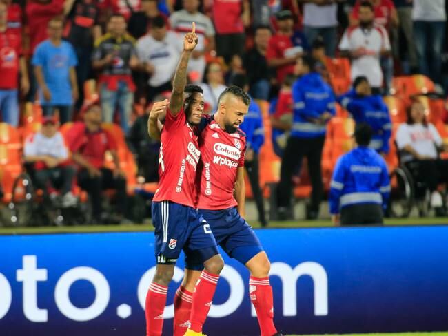 MEDELLÍN. 1 de marzo de 2023. Independiente Medellín derrotó 2-0 a El Nacional de Ecuador en el estadio Atanasio Girardot, en el juego de vuelta de la fase previa de la Copa Libertadores 2023. (Colprensa-El Colombiano)