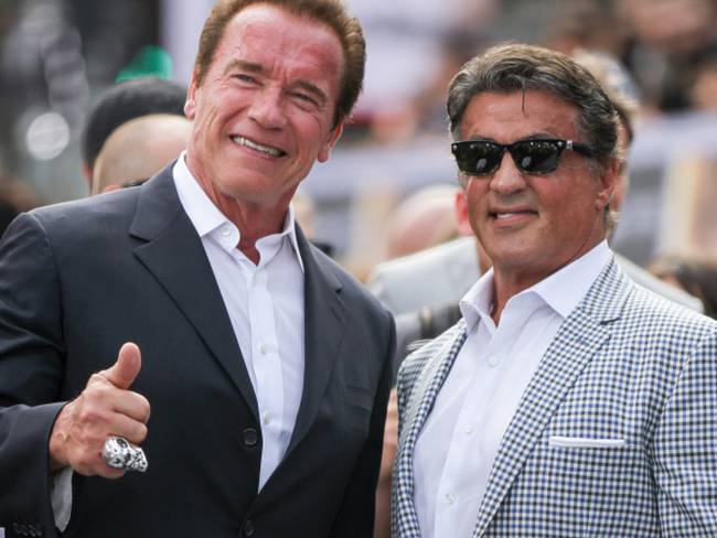 Arnold Schwarzenegger y su foto de archivo para celebrar los 70 de Sylvester Stallone