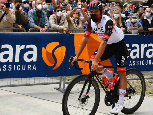 Fernando Gaviria durante la séptima etapa del Giro de Italia.