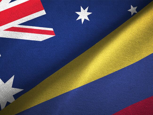 Banderas de Australia y Colombia / Foto: Getty Images.