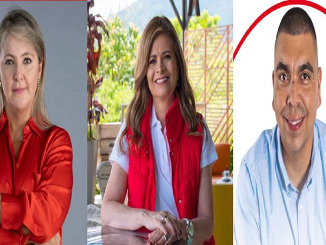 Sandra Aristizabal, Piedad Correal y Jhon Edgar Pérez, representantes a la cámara