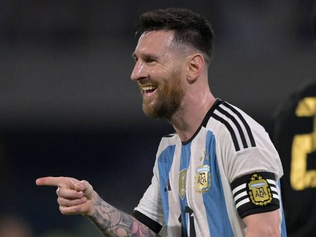 Lionel Messi superó los 100 goles con la camiseta de la Selección de Argentina (Photo by JUAN MABROMATA/AFP via Getty Images)