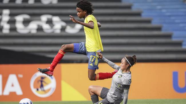 Colombia vs. Ecuador en el Sedamericano sub 17 femenino.